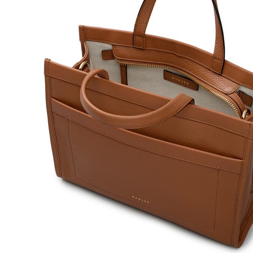 Radley Alba Place Small Ziptop Satchel Bag In Sand