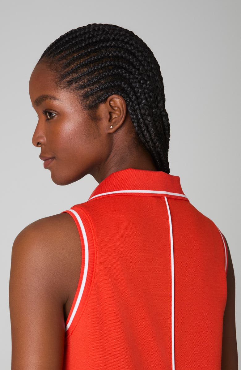 SPANX<sup>®</sup> Airpiqué Sleeveless Polo Dress, Alternate, color, Poppy