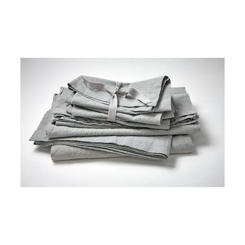 Tag Threads Slub Runner Light Gray Cotton Table Runner Machine Washable In Gray