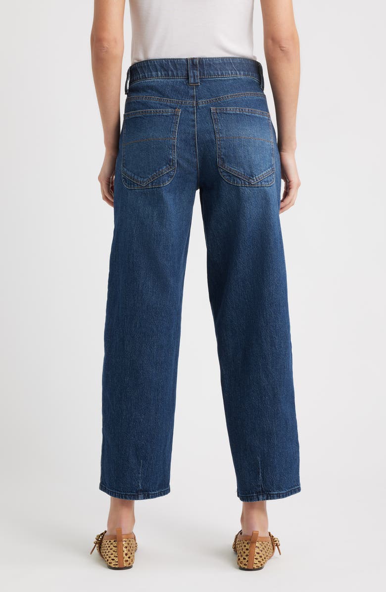 Wit & Wisdom High Waist Barely Barrel Jeans, Alternate, color, Blue