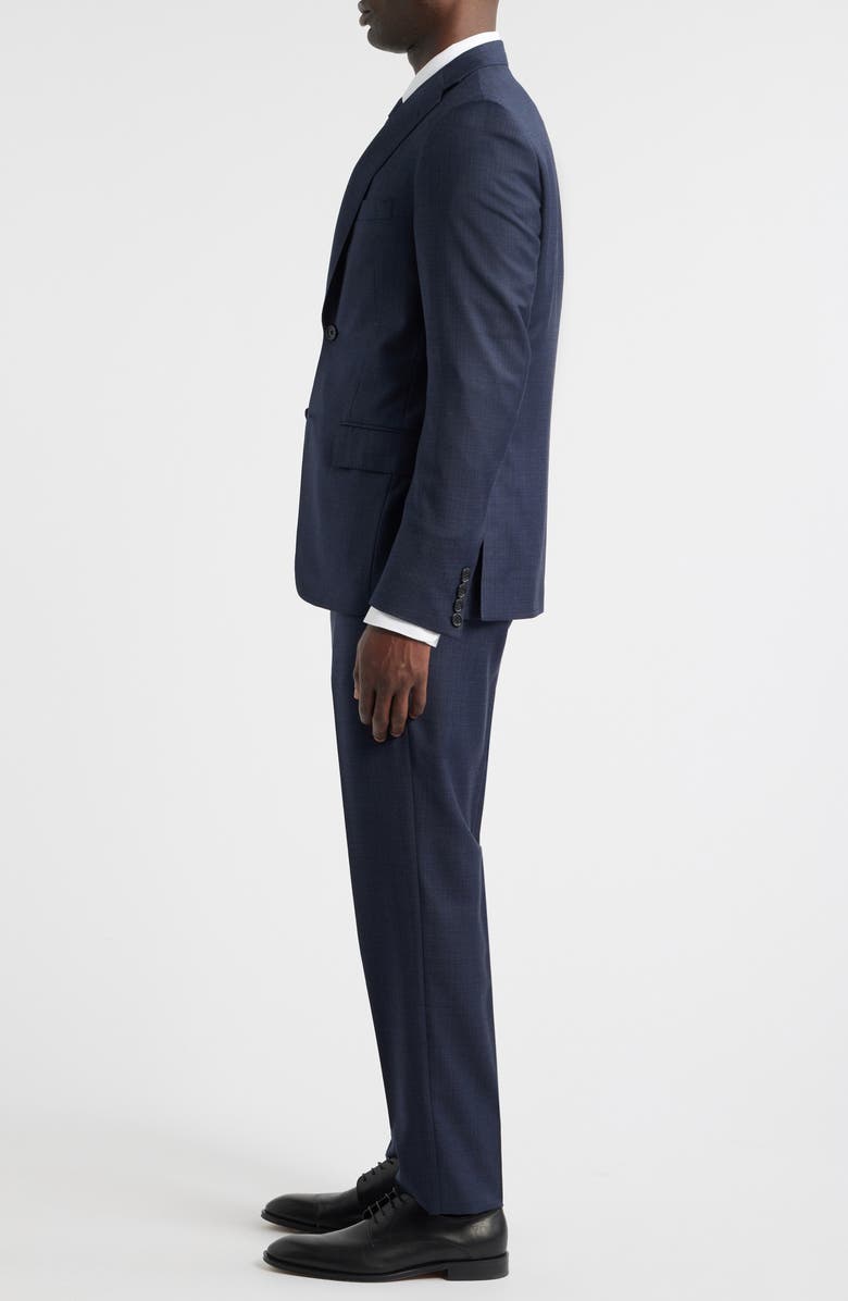 Heritage Gold Essentials Blue Mélange Wool Suit, Alternate, color, Blue