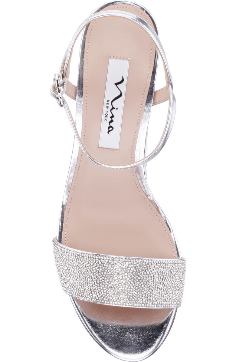 Nina Haven Rhinestone Block Heel Sandal, Alternate, color,
