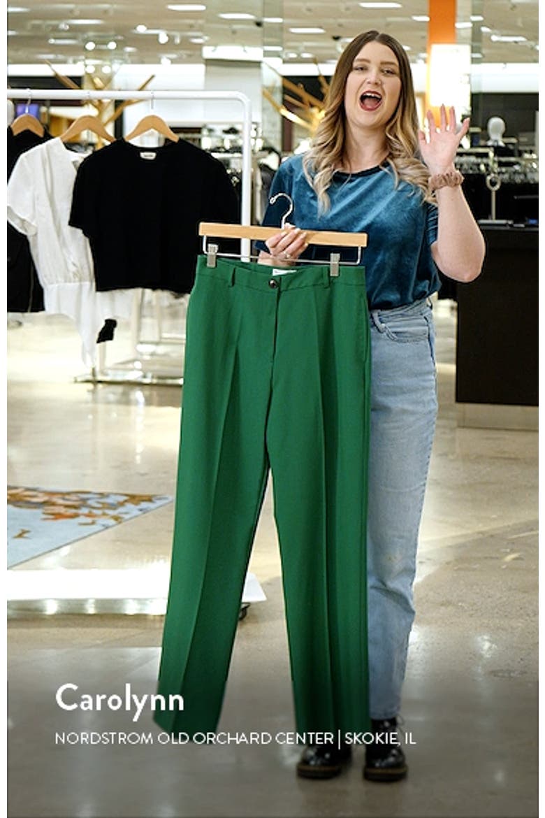 Slim Straight Leg Suit Trousers video