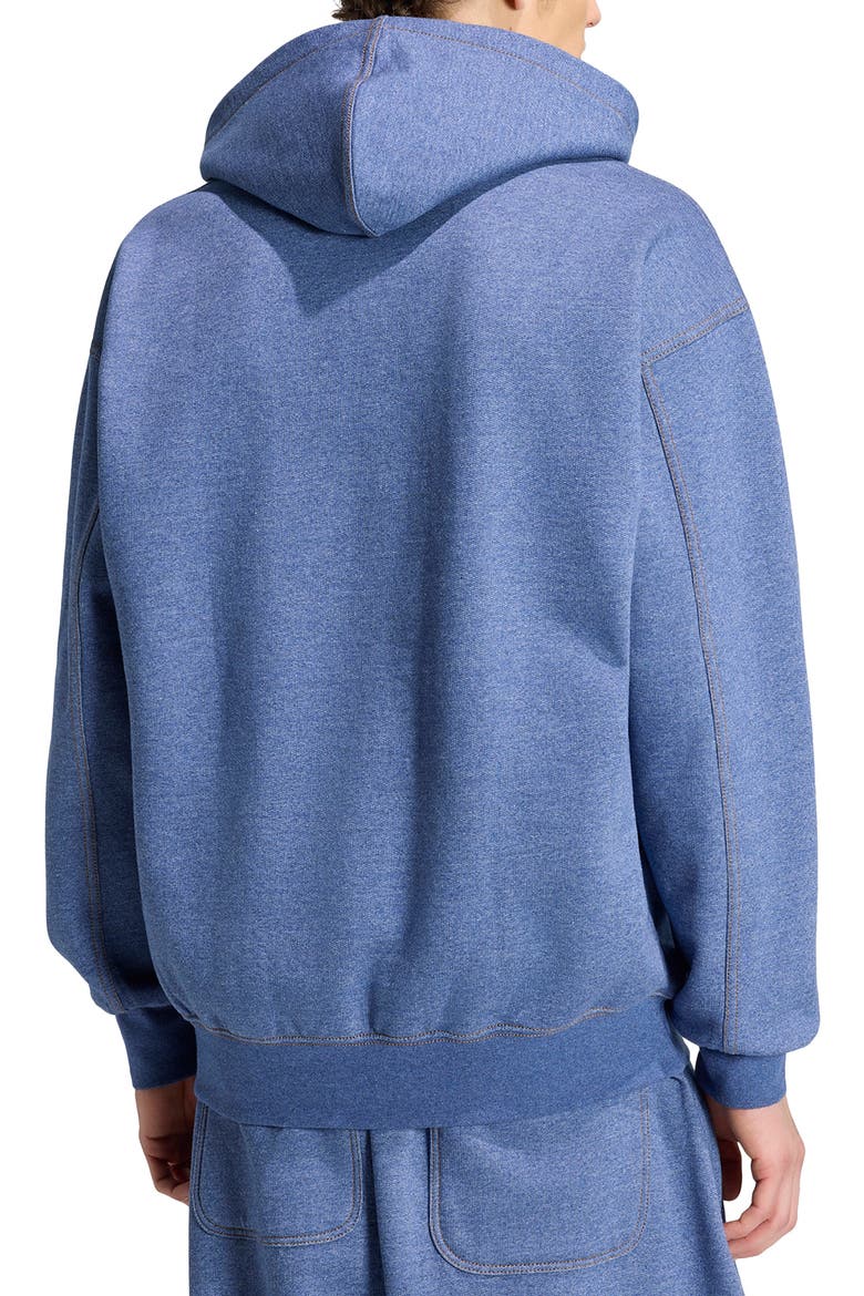 Essentials Loose Hoodie, Alternate, color, CREW BLUE MEL