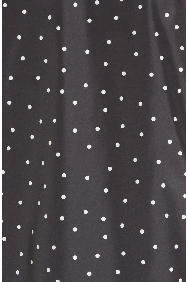 Waybridge Packable Hooded Rain Jacket, Alternate, color, BLACK MINI SPOT