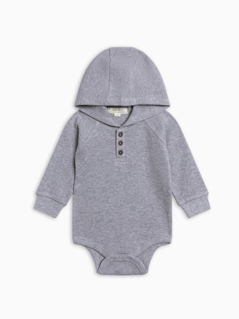 Cole Waffle Knit Hooded Bodysuit