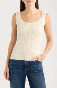 Lauren Ralph Lauren Cable Knit Sweater Tank
