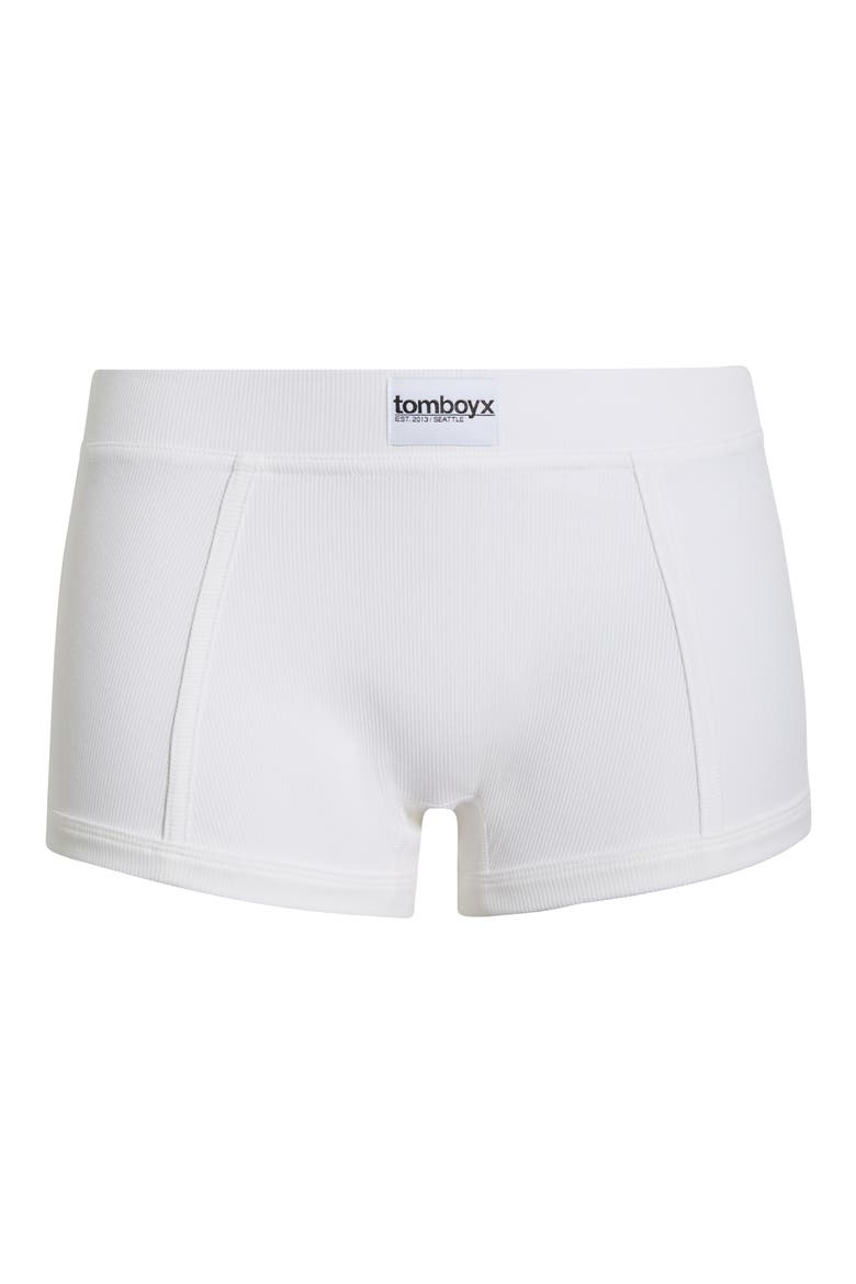 Rib Boyshorts, Alternate, color, BRIGHT WHITE