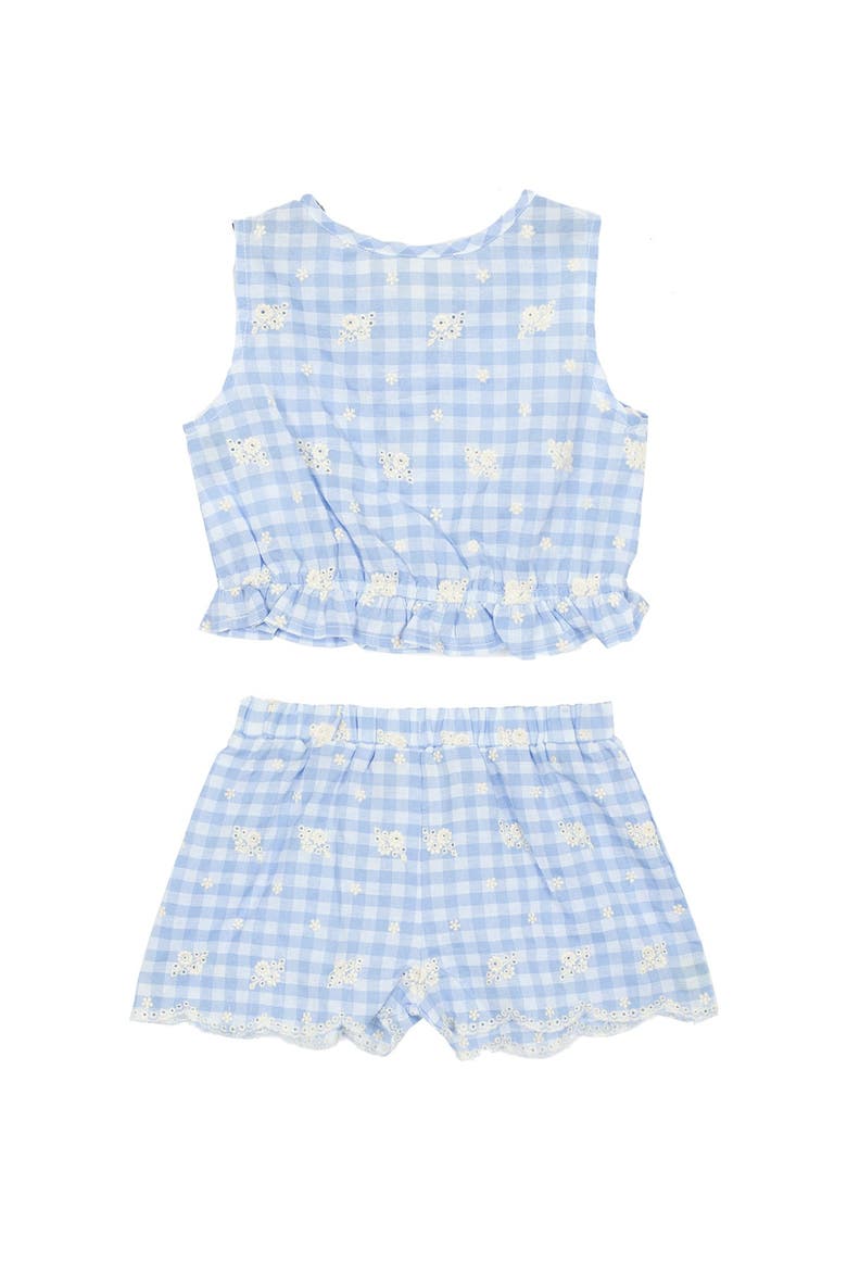 Barnyard Babe Blue Two Piece Short Set, Alternate, color, Blue