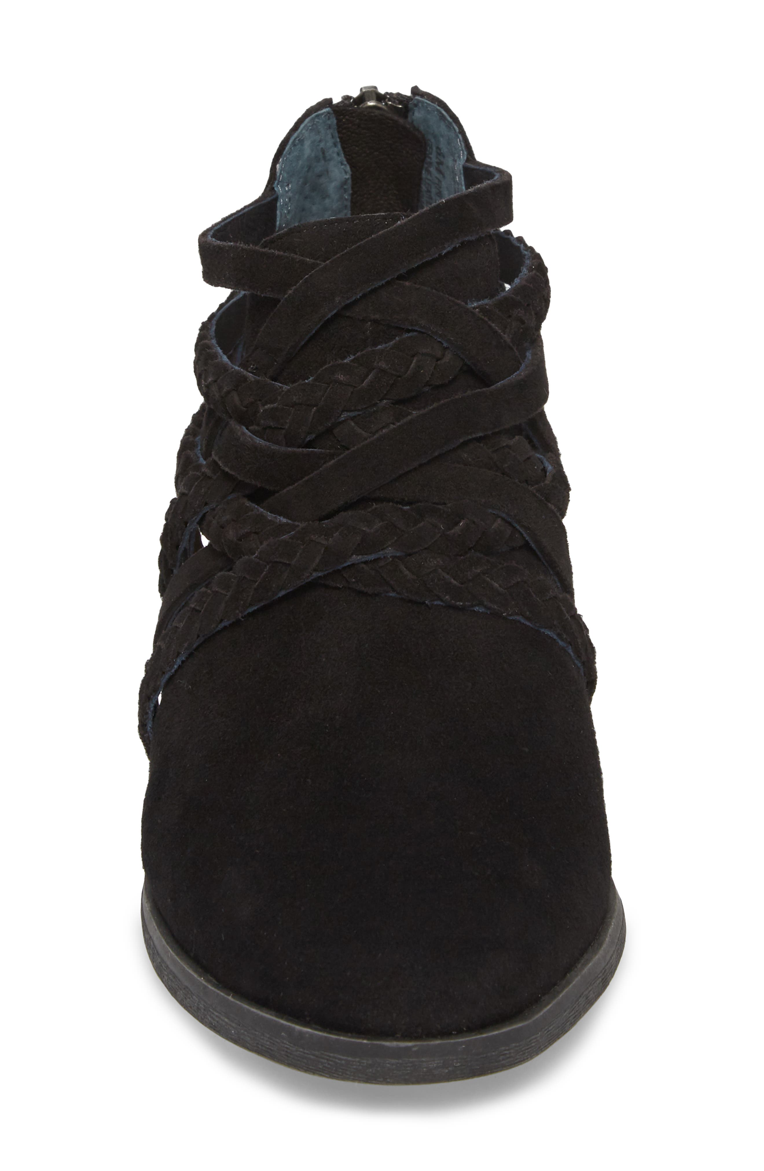 Liam Braided Bootie, Alternate, color, BLACK SUEDE