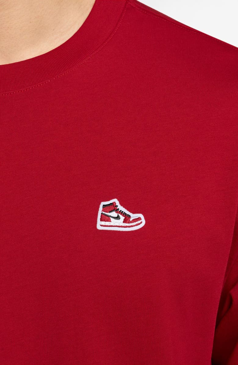 Nike Sneaker Patch Oversize T-Shirt, Alternate, color, 687 Gym Red/Black