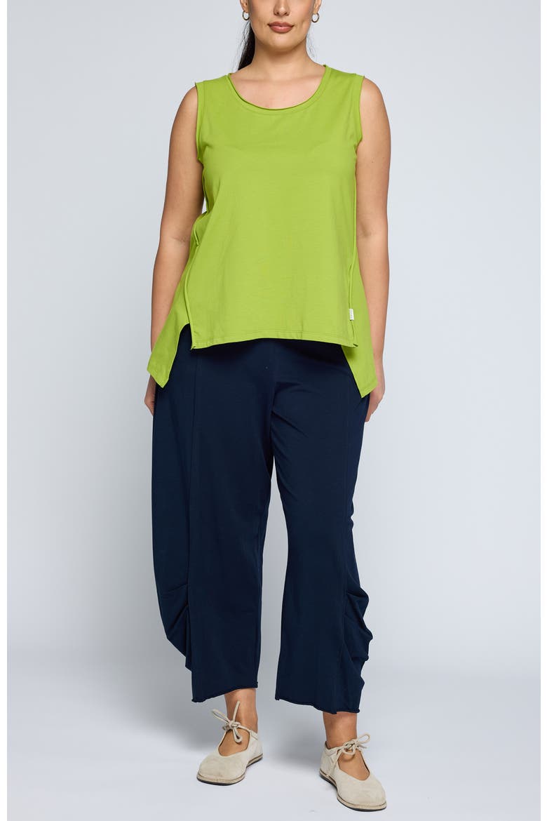 Azari Sleeveless Jersey Top, Alternate, color, Lime