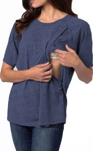 BUN Maternity Nursing Apparel Relax Nursing T Shirt Cotton Blend