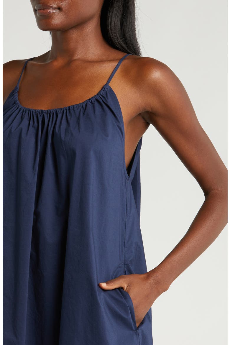Cotton Nightgown, Alternate, color, DEEP BLUE