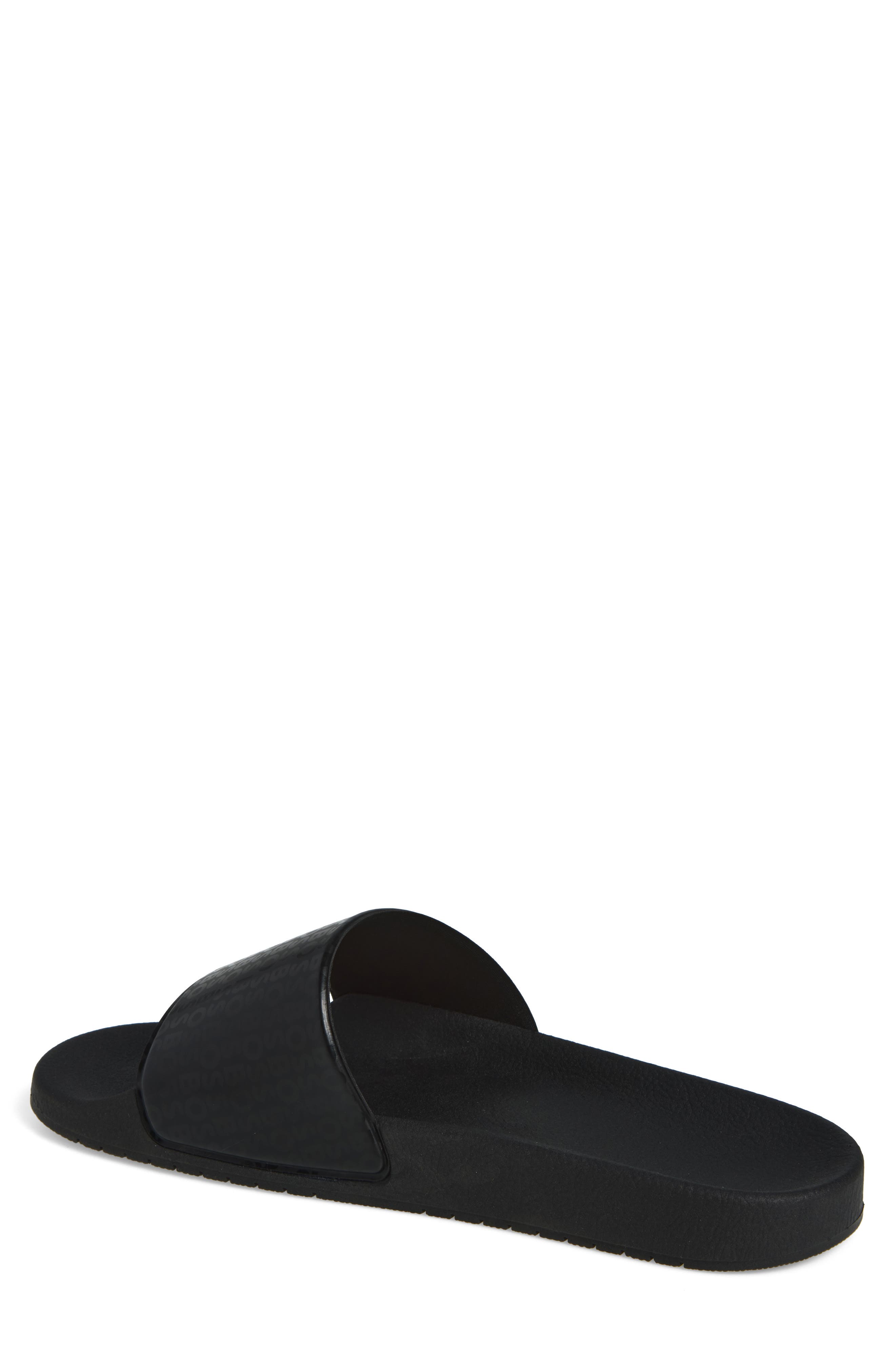 Aryeh Slide Sandal, Alternate, color, BLACK