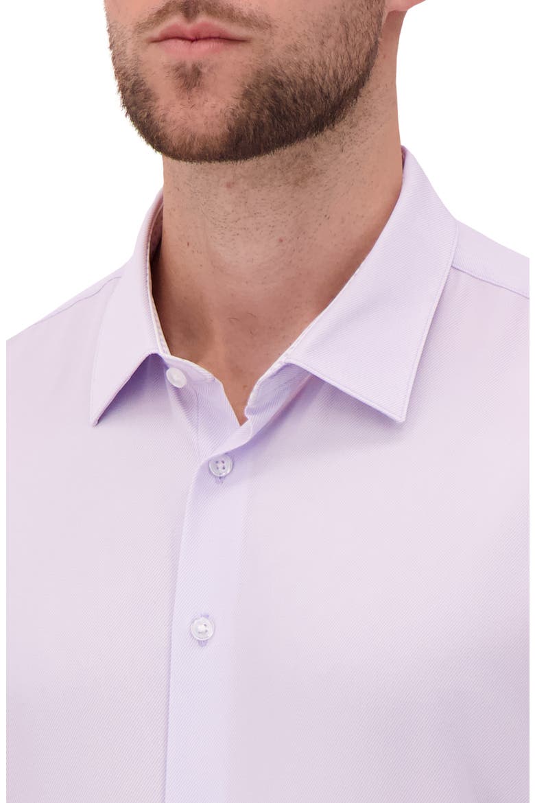 Slim Fit 4-Way Stretch Button-Up Shirt, Alternate, color, LAVENDER