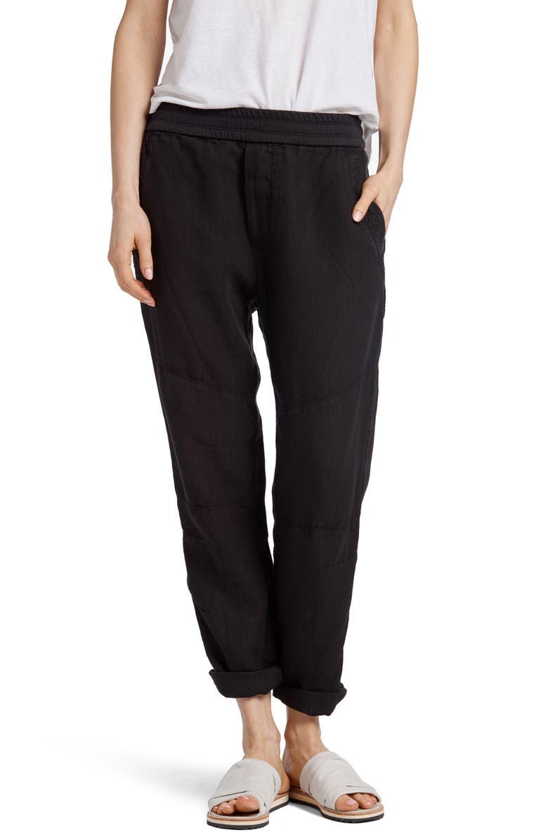 James Perse Patch Linen Pants, Main, color, 