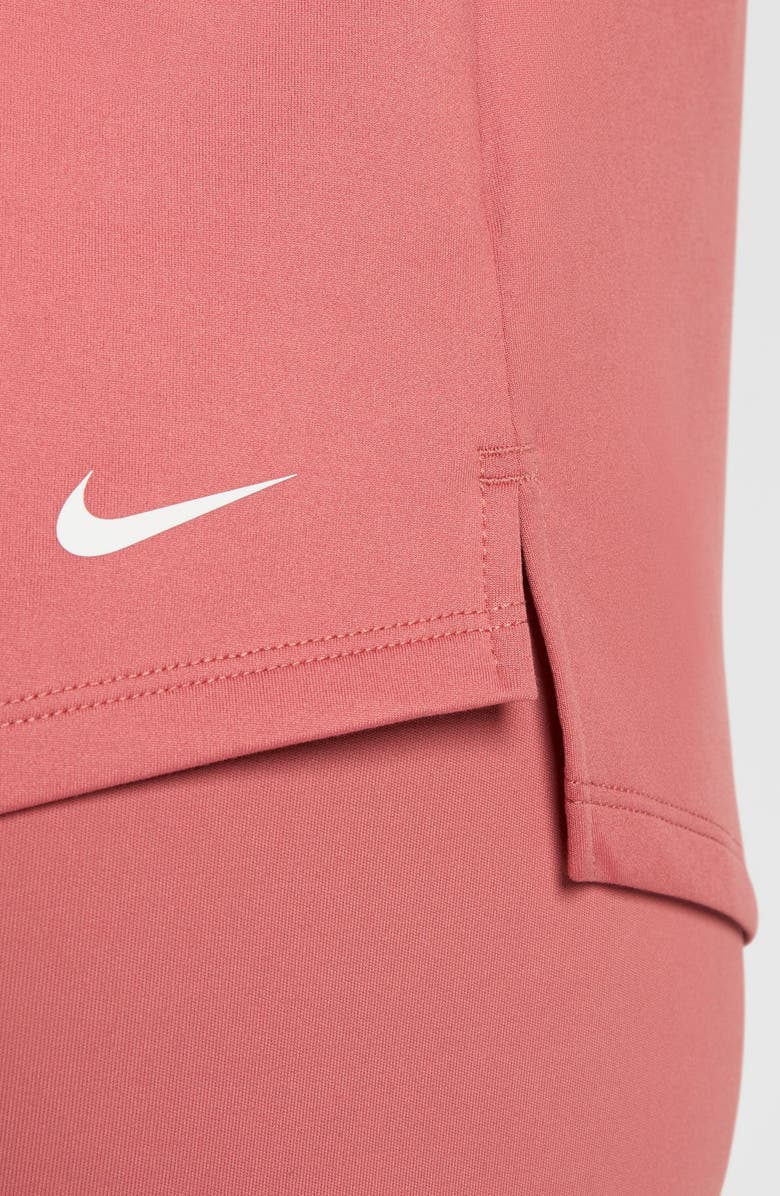 Nike Therma-FIT One Long Sleeve Half Zip Pullover, Alternate, color, Pink/ White