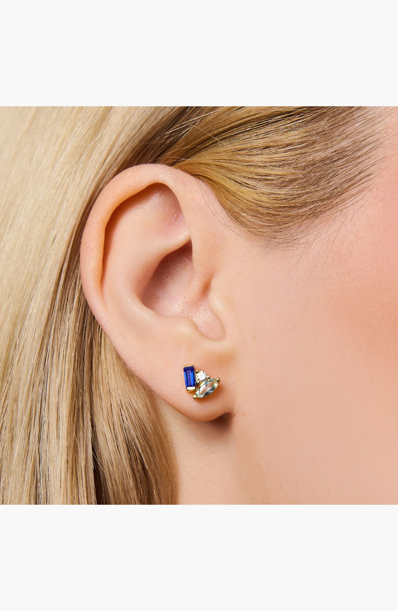 Little Sky Stone Seraphina Celeste Stud Earrings, Alternate, color, Sapphire