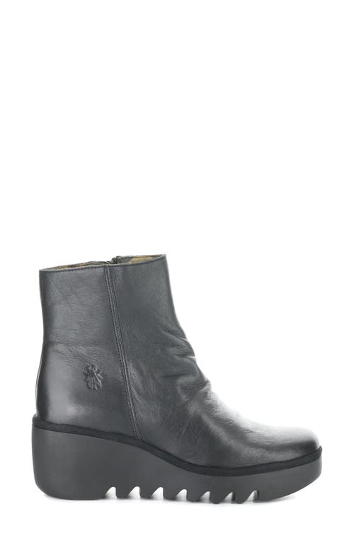 Fly London Baan Platform Wedge Bootie In Black