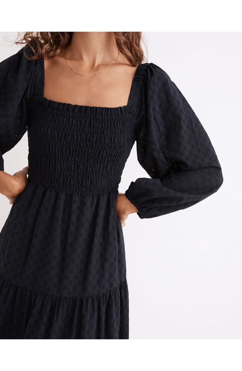 Madewell Lucie Cutout-Back Midi Dress, Alternate, color,