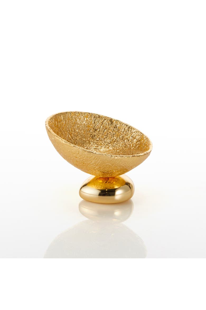 Nest Rock Candy Dish, Alternate, color, Gold