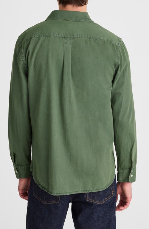 Madewell Cotton Button-up Work Shirt In Green