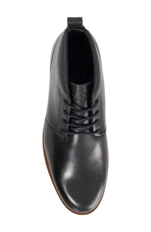 Dune London Smoky Plain Toe Chukka Boot In Black