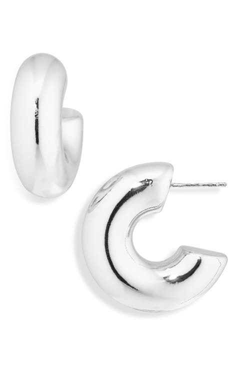 Round Hoop Earrings