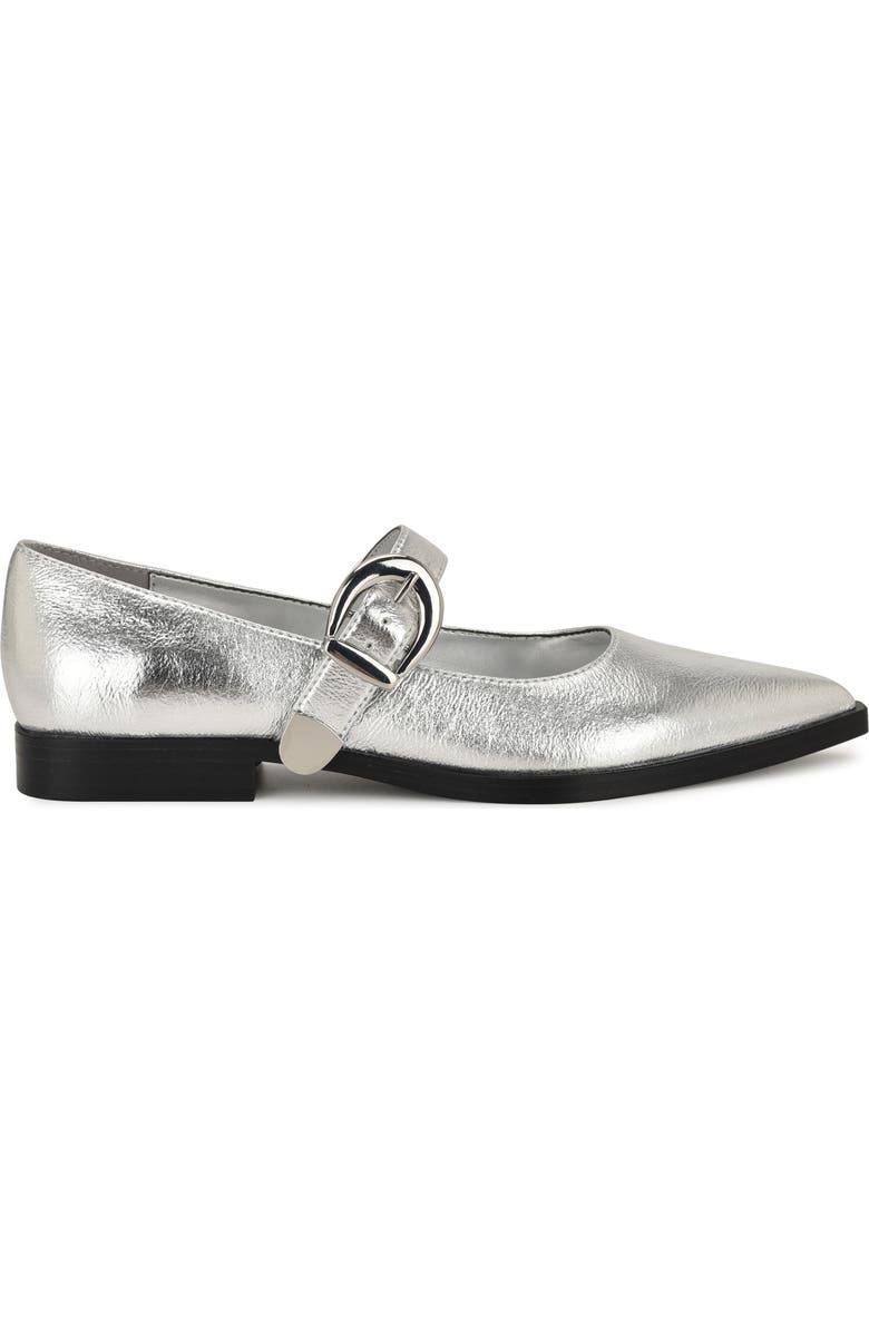Nine West Katrel Mary Jane Flat, Alternate, color, Silver