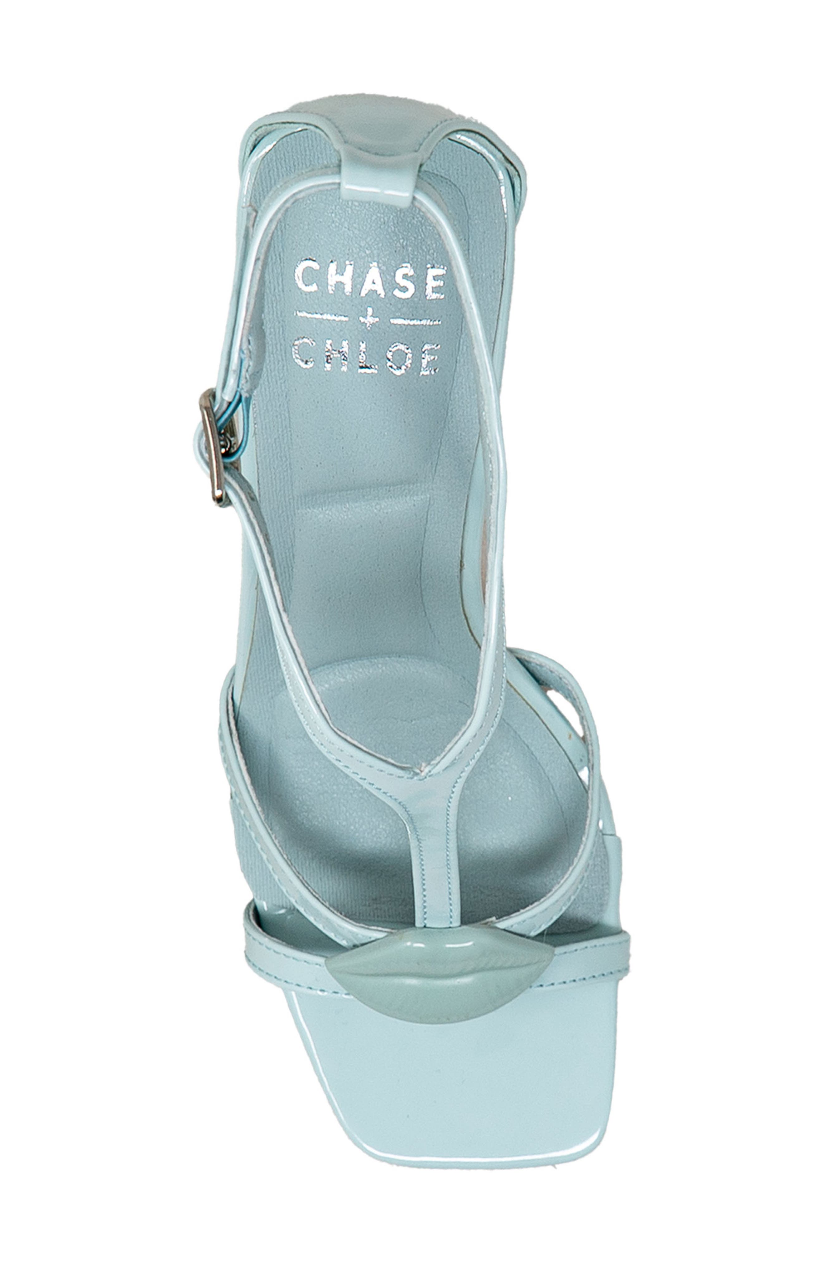 Ankle Strap Stiletto Sandal, Alternate, color, LIGHT BLUE PATENT