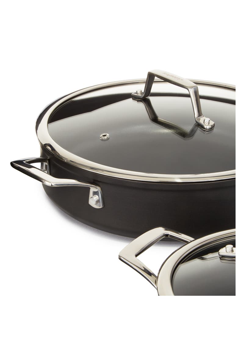 Hard Anodized 4-Piece Cookware Set, Alternate, color, BLACK