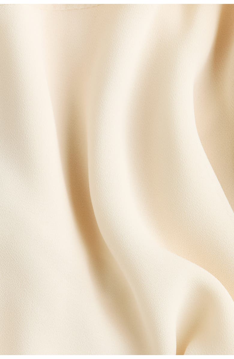 H&M Tie-detail Chiffon Dress, Alternate, color, Cream