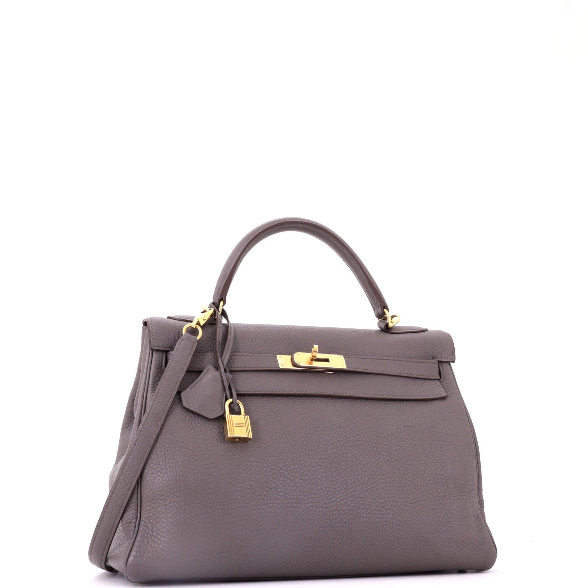 Kelly Handbag Grey Togo with Gold Hardware 32, Alternate, color, Grey