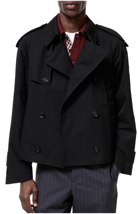 Cropped Tropical Gabardine Leadenham Trench Coat