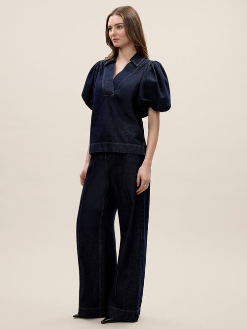 REBECCA TAYLOR REBECCA TAYLOR GABRIELLE DENIM BLOUSE