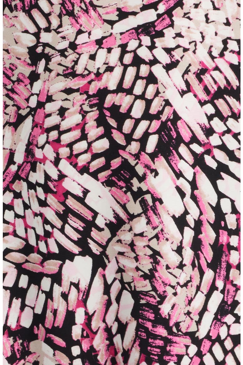Floral Print Flutter Sleeve Dress, Alternate, color, PINK BERRY MULTI