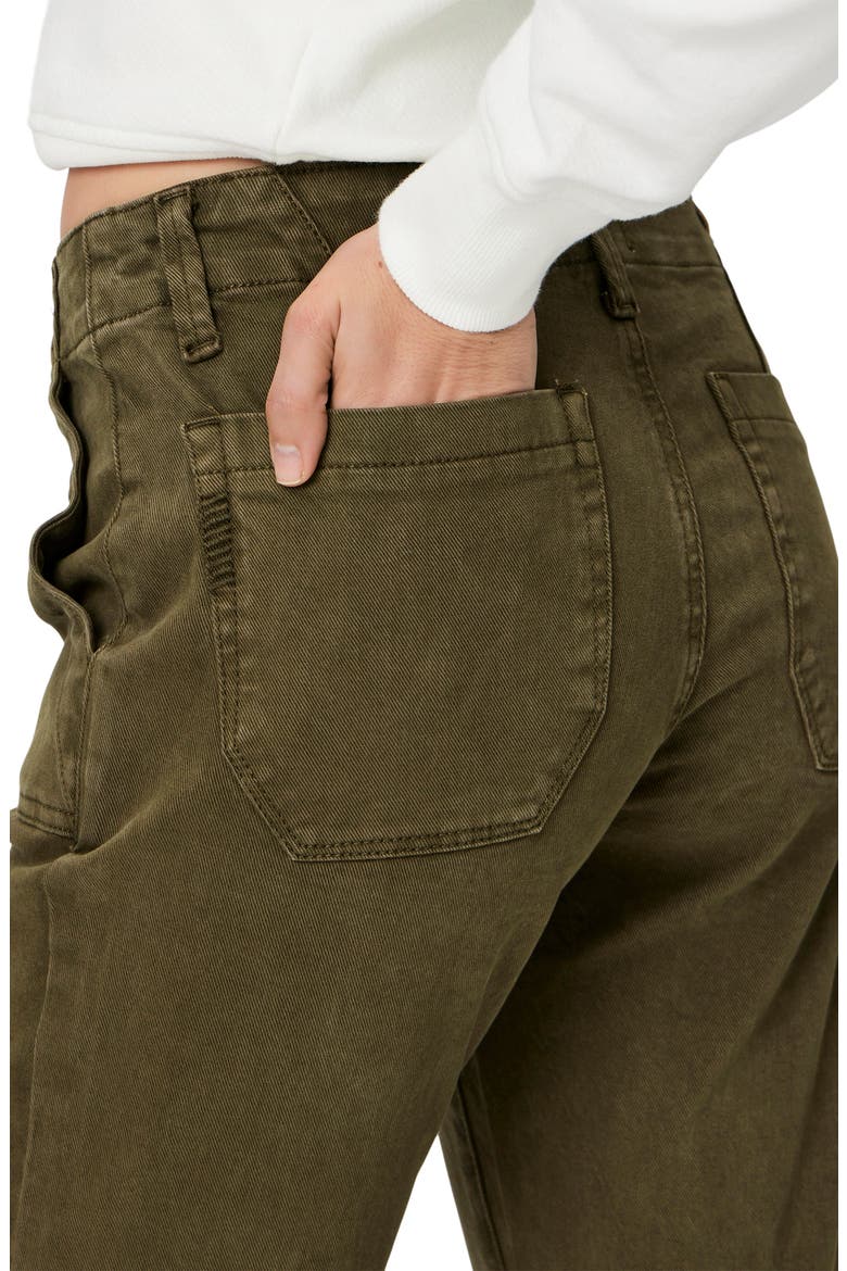 Mayslie Patch Pocket Ankle Straight Leg Jeans, Alternate, color, VOLIVMEDOW