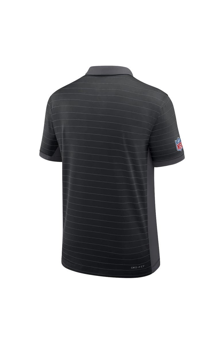 Nike Men's Nike Black Cincinnati Bengals Sideline Victory Stripe Performance Polo, Alternate, color, Black