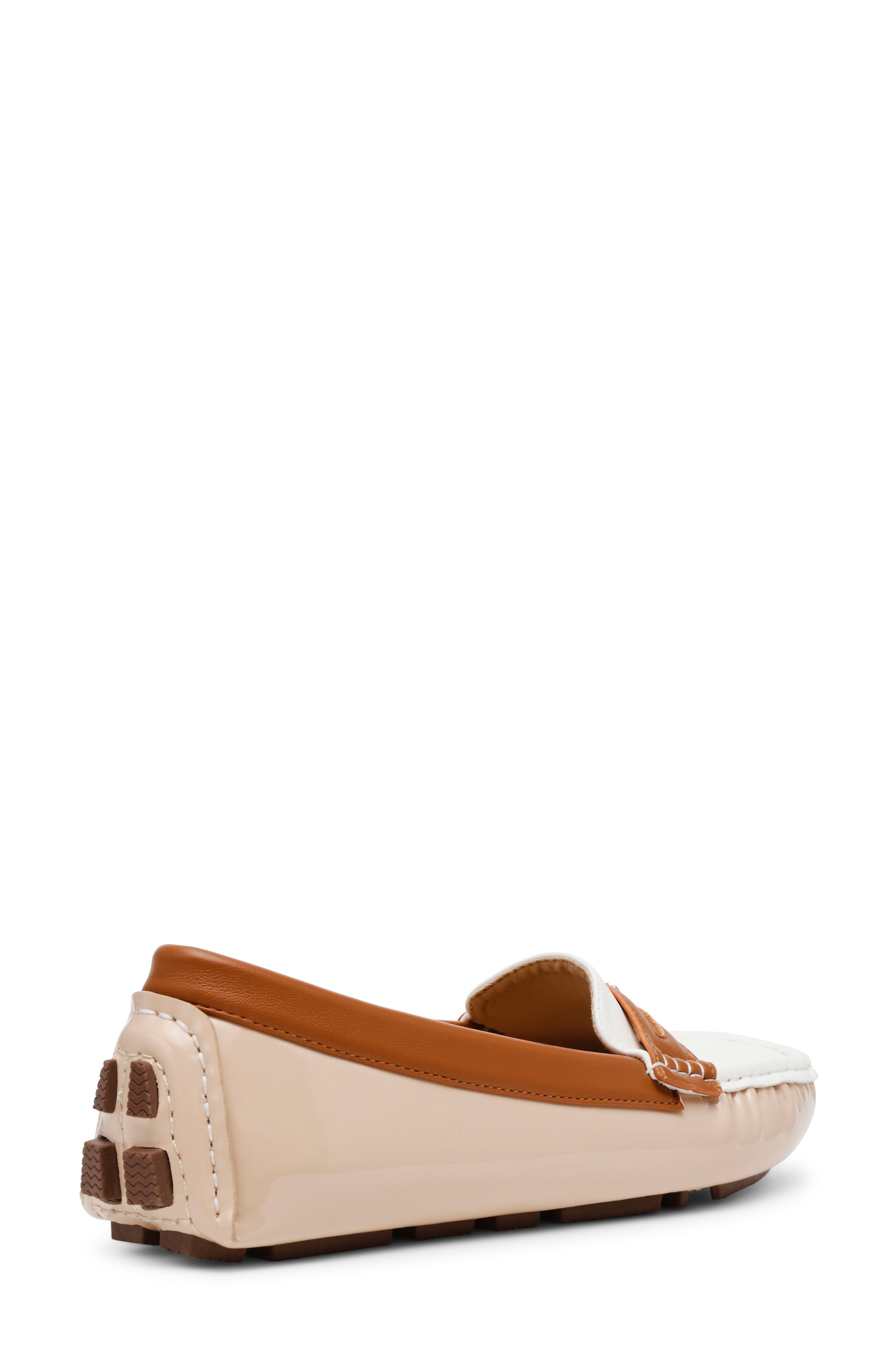 Anne Klein Snippie Loafer, Alternate, color, Beige White Multi