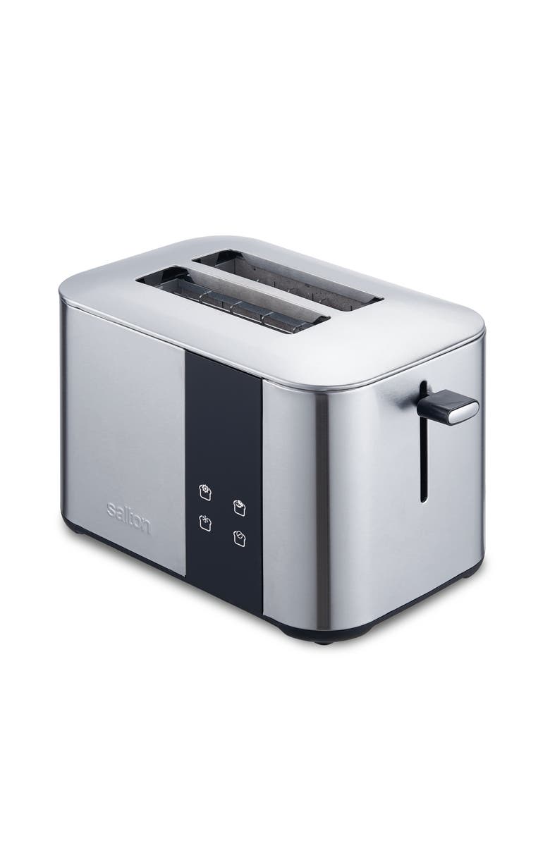 Salton Stainless Steel Digital Countdown Toaster 2 Slice, Alternate, color, Silver