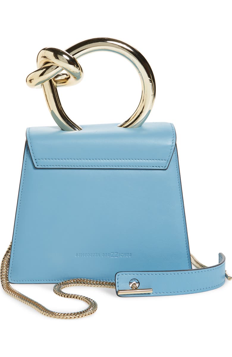 Benedetta Bruzziches Small Brigitta Santorini Calfskin Leather Top Handle Satchel, Alternate, color,