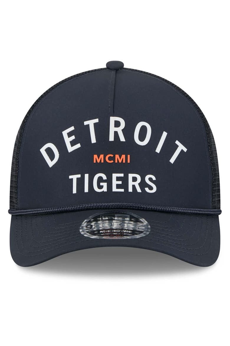 Men's New Era  Navy Detroit Tigers Minimalist 9FORTY A-Frame Adjustable Hat, Alternate, color, Navy