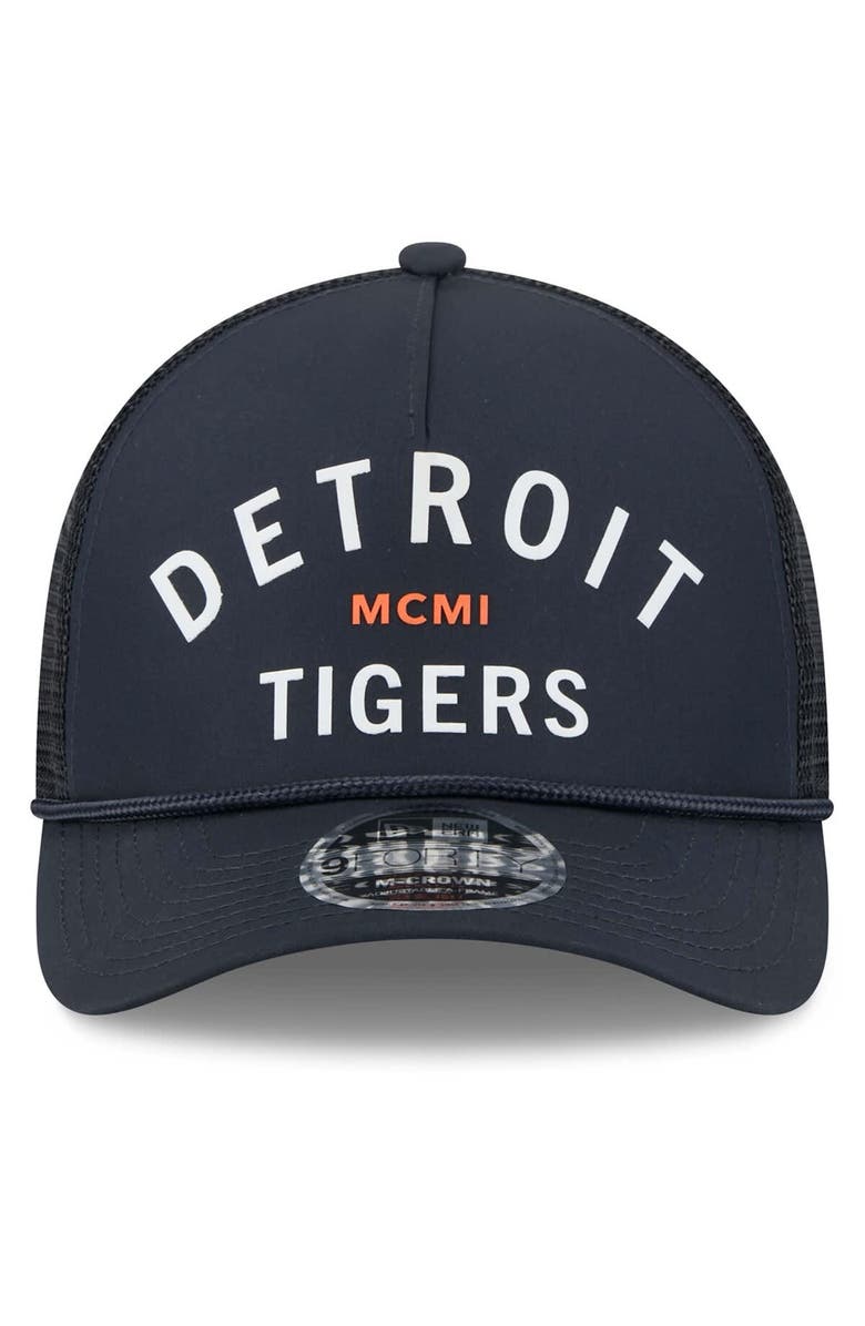 New Era Men's New Era Navy Detroit Tigers Minimalist 9FORTY A-Frame Adjustable Hat, Alternate, color, Navy