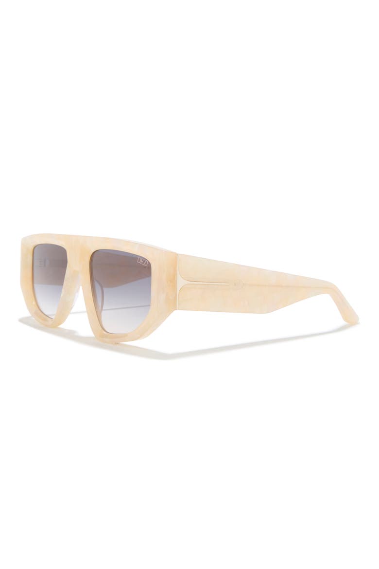Backtrack 55mm Flat Top Sunglasses, Alternate, color, LIMESTONE/ SMOKE FADED
