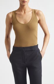 Max Mara Scoop Neck Ribbed Sweater Tank