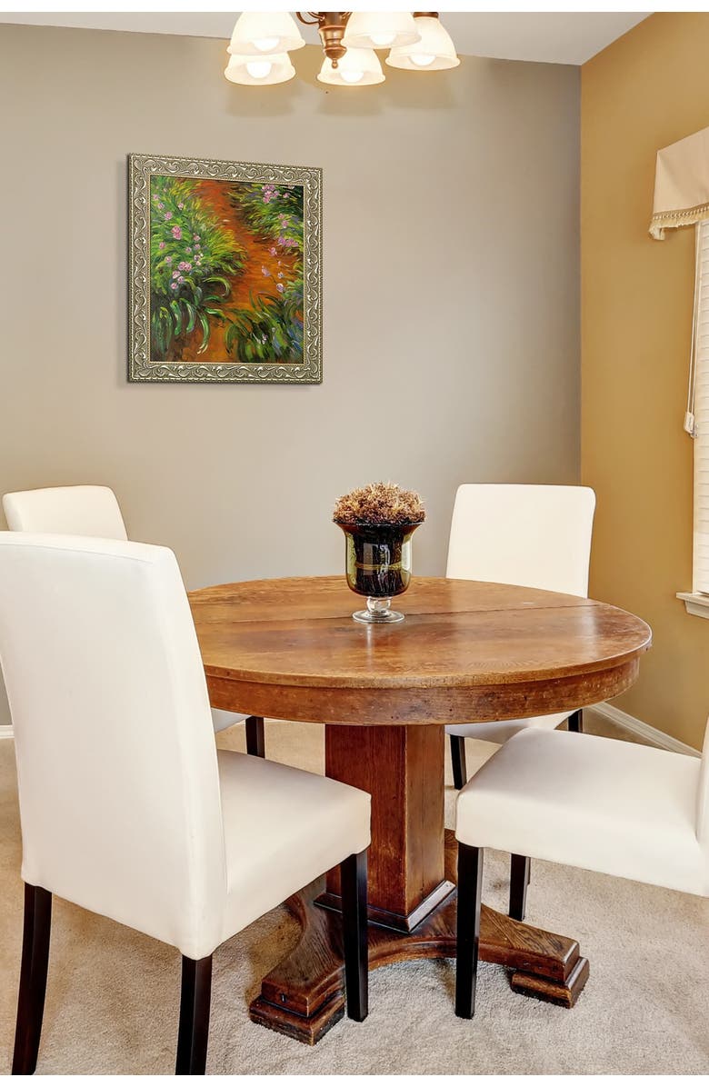 OVERSTOCK ART Irises by Claude Monet Framed Hand Painted Oil on Canvas, Alternate, color, 