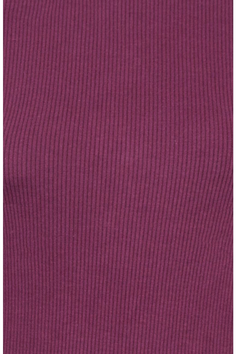 Women's Therma Rib Long Sleeve Thermal Crew, Alternate, color, Burgundy