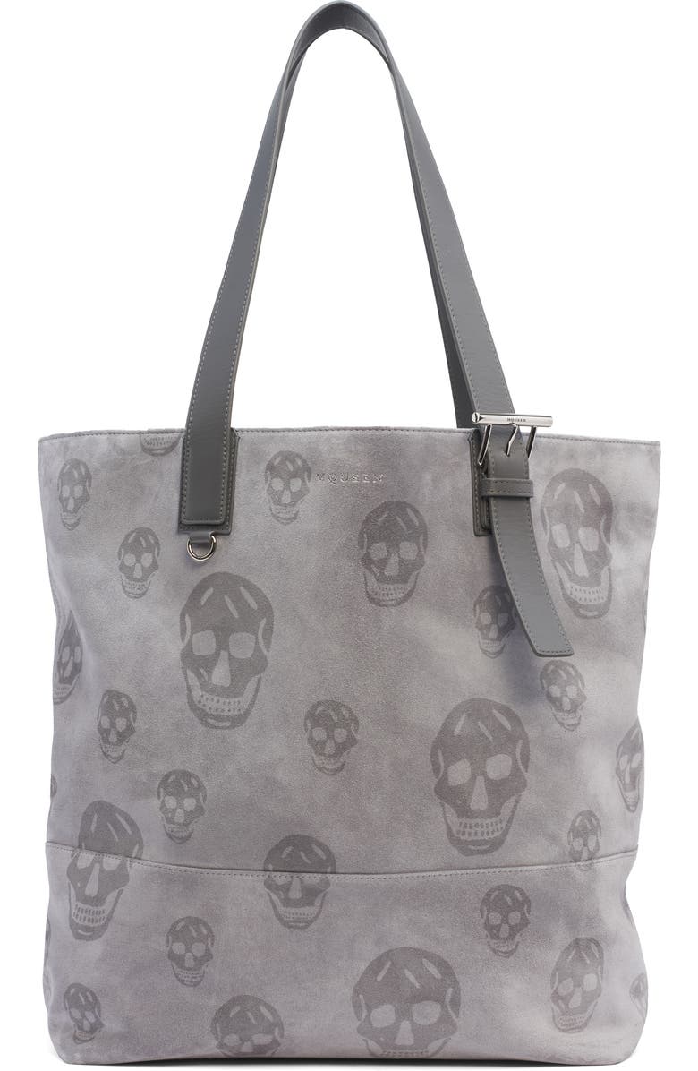 McQueen T-Bar Shopper, Main, color, Grey/ Dark Grey/ Silver