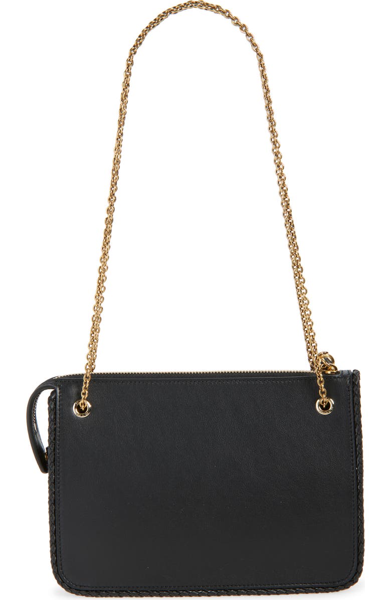 Etro Leather Crossbody Bag, Alternate, color, Uni Black